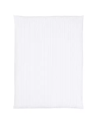 CHRISTIAN FISCHBACHER | Housse de couette en satin MANHATTAN 140x200cm Gris argent | weiss